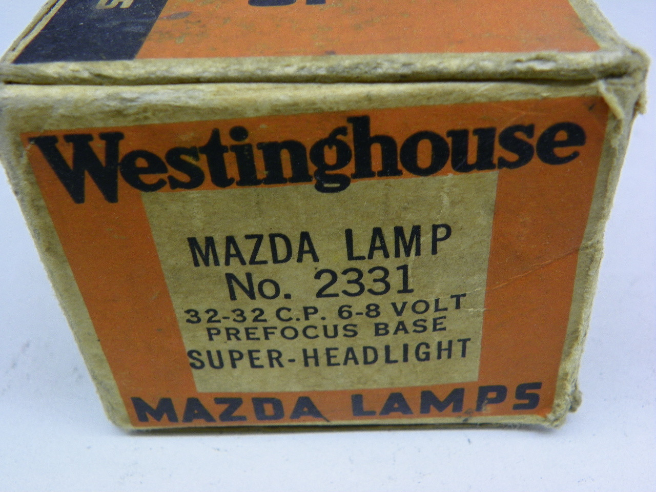 Westinghouse 2331 Mazda Lamp Super-Headlight Bulb (Box of 10) for vintage auto restoration - Image 2