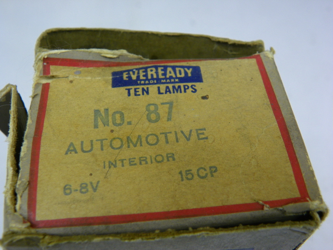 Eveready 87 Miniature Lamp for vintage automotive interior restoration - Image 2