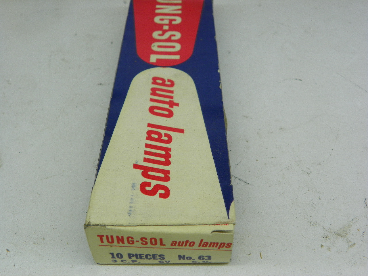 TUNG-SOL 63 Auto Lamp Bulb 6V Single Contact for restoration. - Image 1