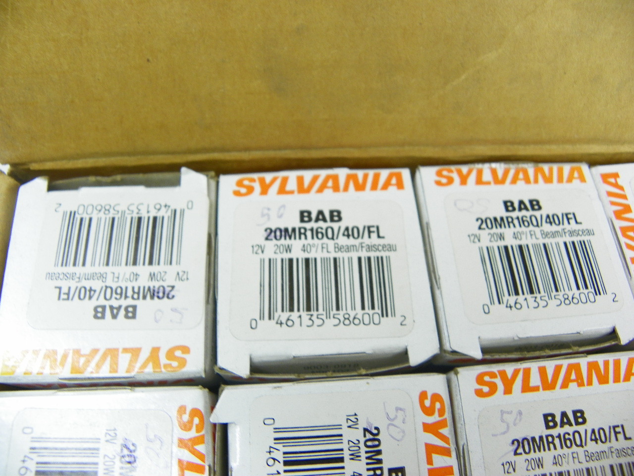 Sylvania BAB 20MR16Q/40/FL Halogen Bulb for vintage automotive lighting restoration - Image 3