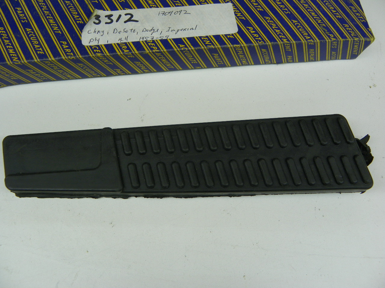 Accurate 5318 Accelerator Pedal Pad for 1957-1959 Chrysler Dodge Imperial DeSoto Plymouth restoration. - Image 4