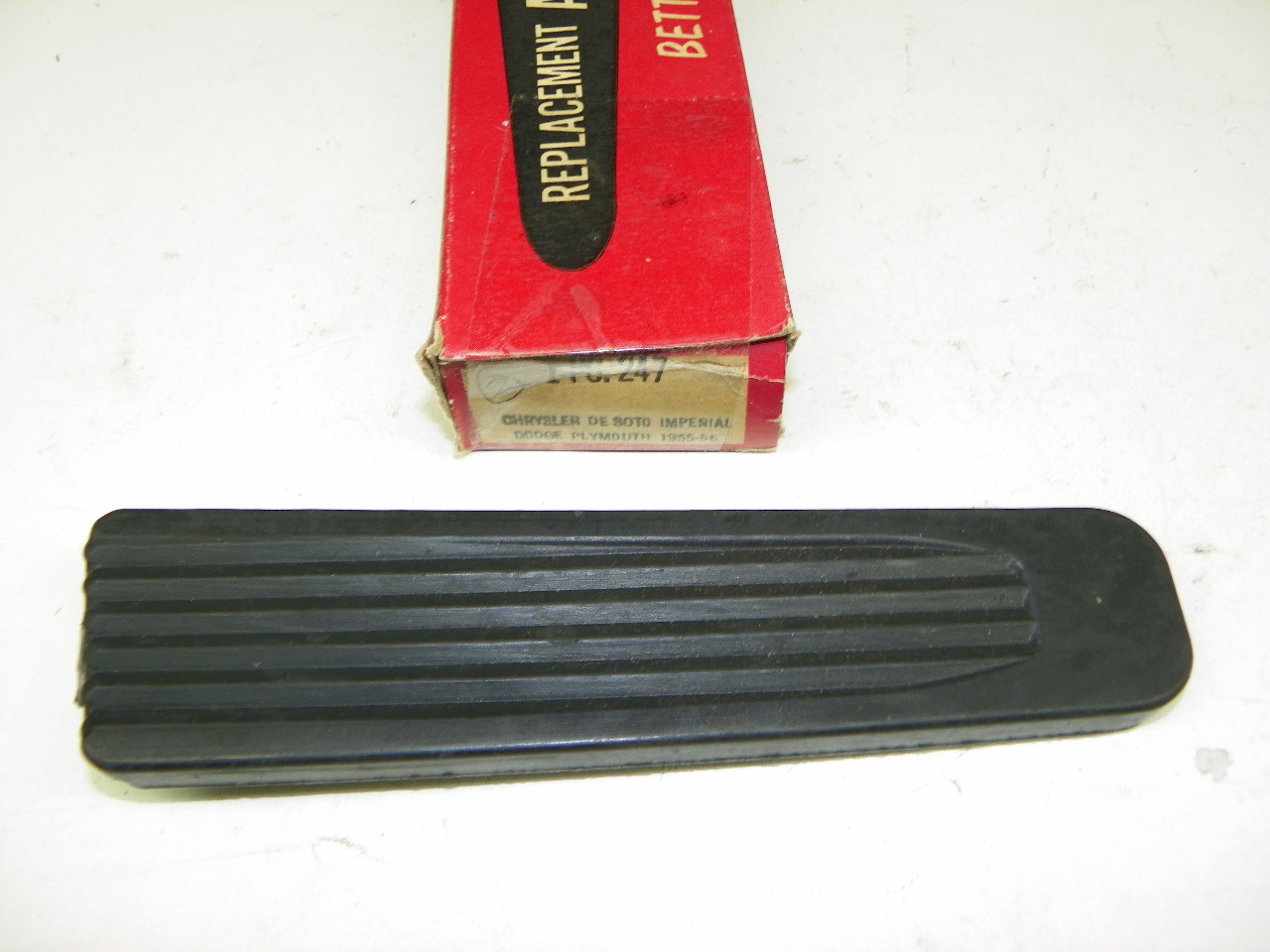 Aftermarket Replacement 247 Accelerator Pedal Pad for 1955-1956 Chrysler DeSoto Imperial Dodge Plymouth restoration. - Image 1
