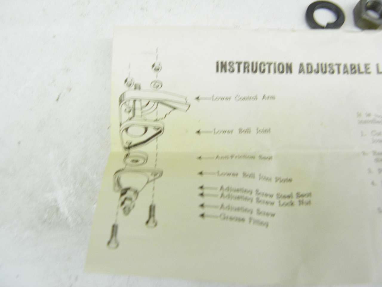 Carlson CMC-24B Adjustable Lower Ball Joint Plate for 1959-1962 Ford Mercury Edsel front suspension restoration. - Image 9