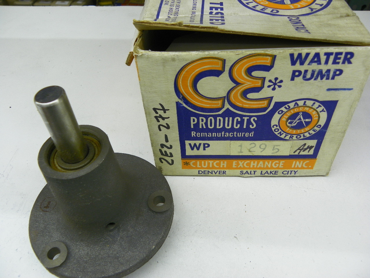 WP1295 Rebuilt Water Pump for 1955-68 Ferguson Massey-Ferguson Tractors restoration. - Image 1