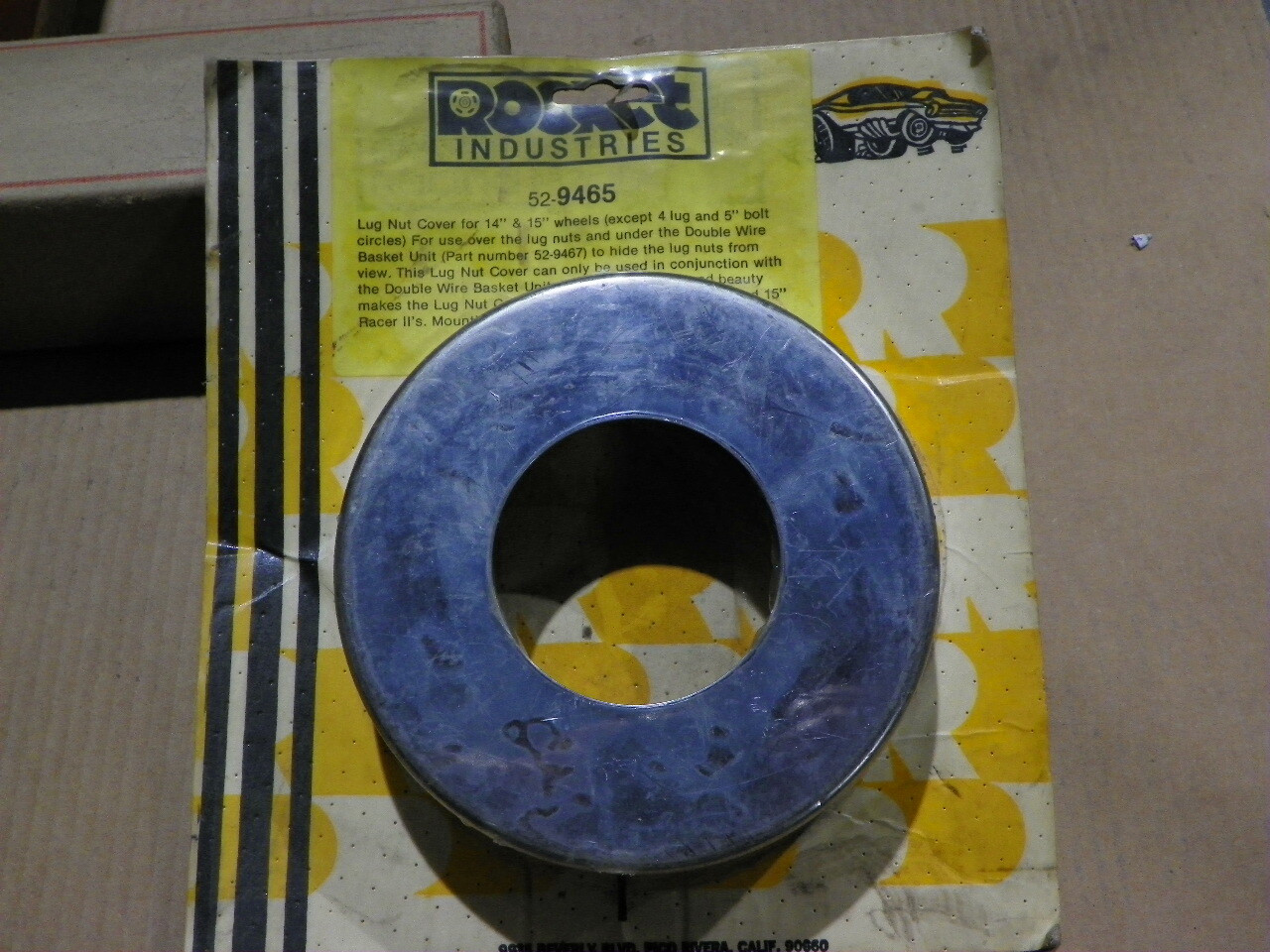 Rocket Industries 52-9465 Lug Nut Cover 14" & 15" Mounting Instructions Included
