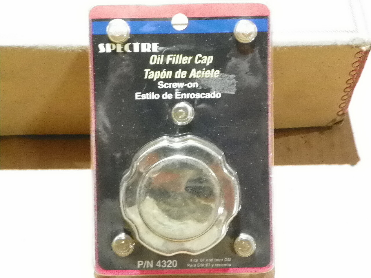 Spectre 4320 Oil Filler Cap Twist-On Chrome Steel Fits 1987 and Later GM