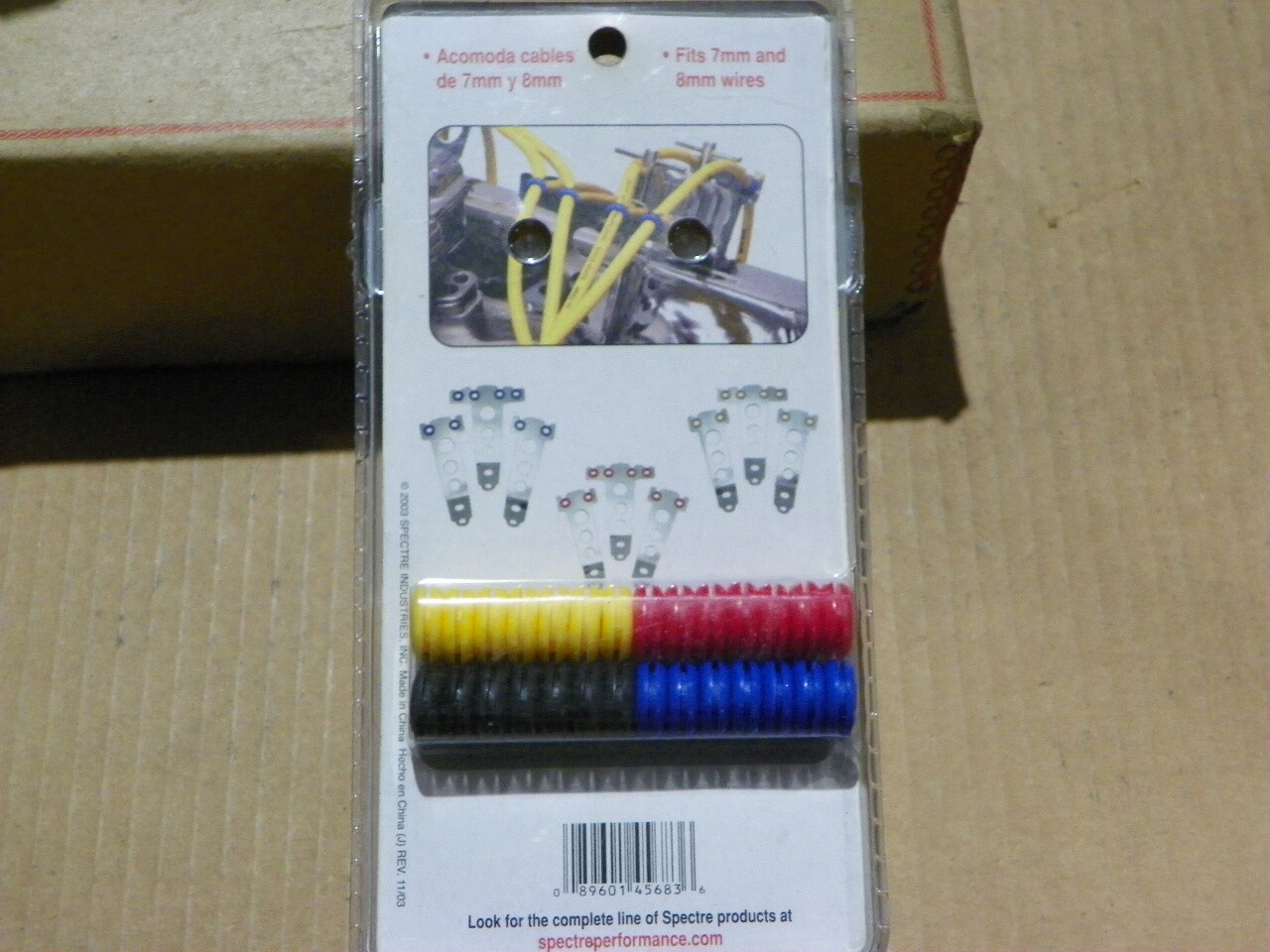 Spectre 45683 Chrome Wire Loom 7 & 8 mm Wires Set of 2