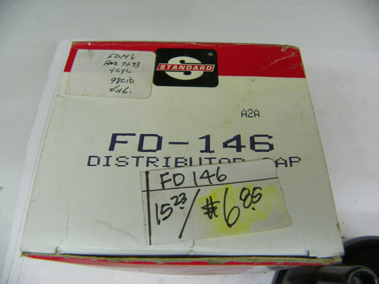 Standard FD-146 Distributor Cap for 1971-1973 Ford Pinto Mercury Capri 1.6L restoration. - Image 3