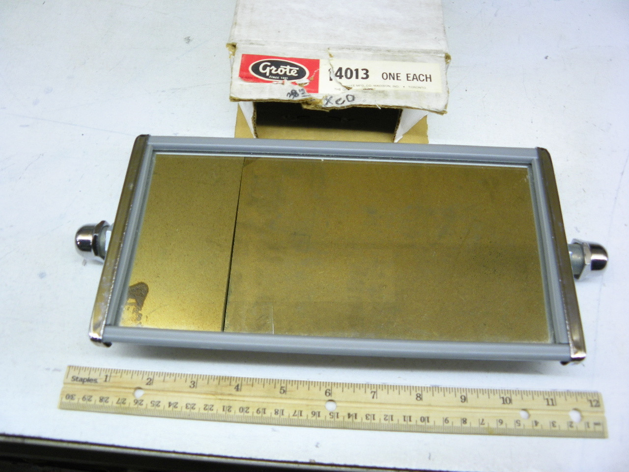 Grote 14013 Rectangular Utility Mirror for 1950s-1980s Truck Bus Van restoration. - Image 5