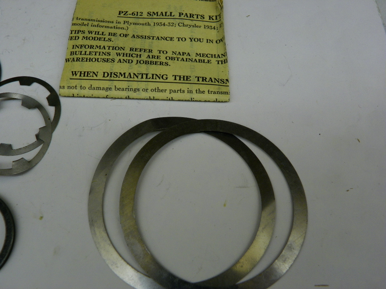 Dittmer PZ-612 Transmission Small Parts Kit for 1932-34 Plymouth Chrysler DeSoto Dodge restoration. - Image 4