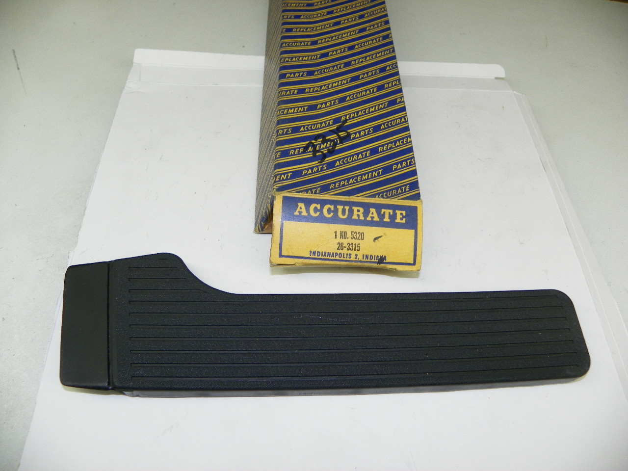 Accurate 3315 Accelerator Pedal Pad for 1958-1961 Chevrolet restoration. - Image 1