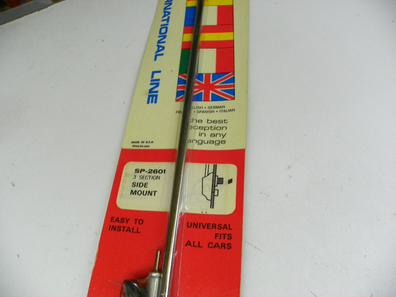 Merlin SP2601 Auto Antenna 3-Section Side Mount for universal classic car restoration. - Image 3