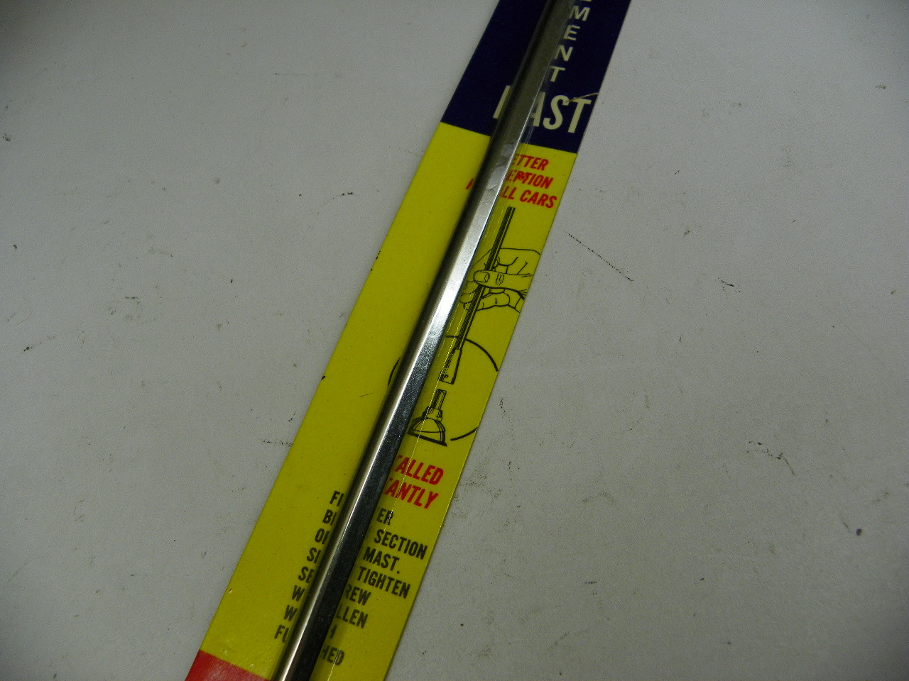Merlin 101 Universal Auto Radio Antenna Mast for vintage car restoration. - Image 4