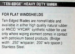 ANCO 54-15 15" Ten-Edge Heavy Duty Wiper Blade for flat windshields restoration. - Image 3