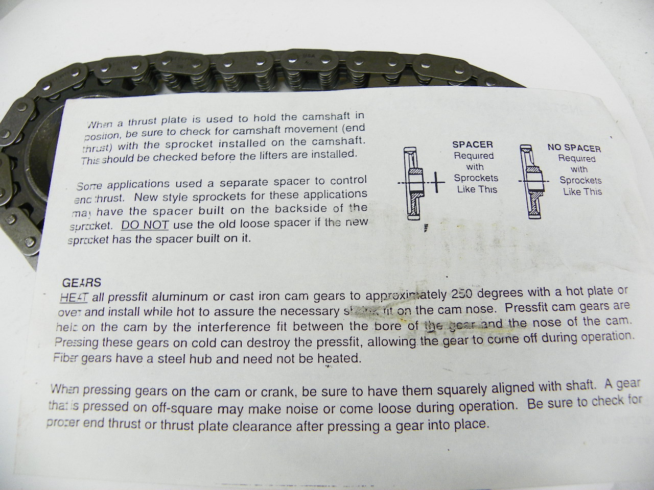 Sealed Power KT3-498SA2 Timing Chain and Sprocket Set for engine restoration - Image 9