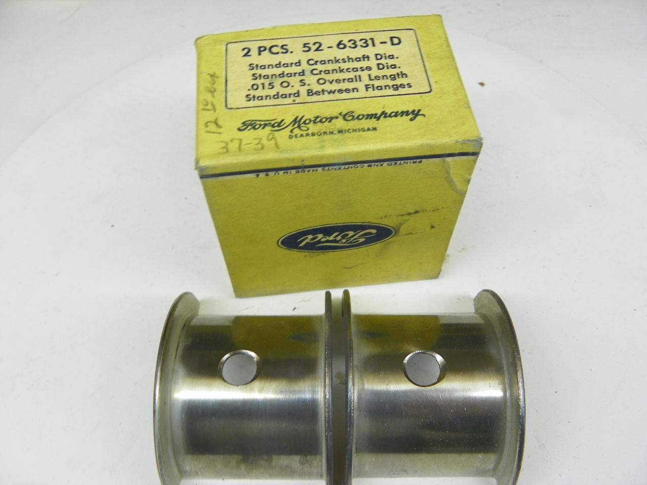 Ford 52-6331-D Rear Main Thrust Bearing Pair for Flathead V8-60 restoration. - Image 1