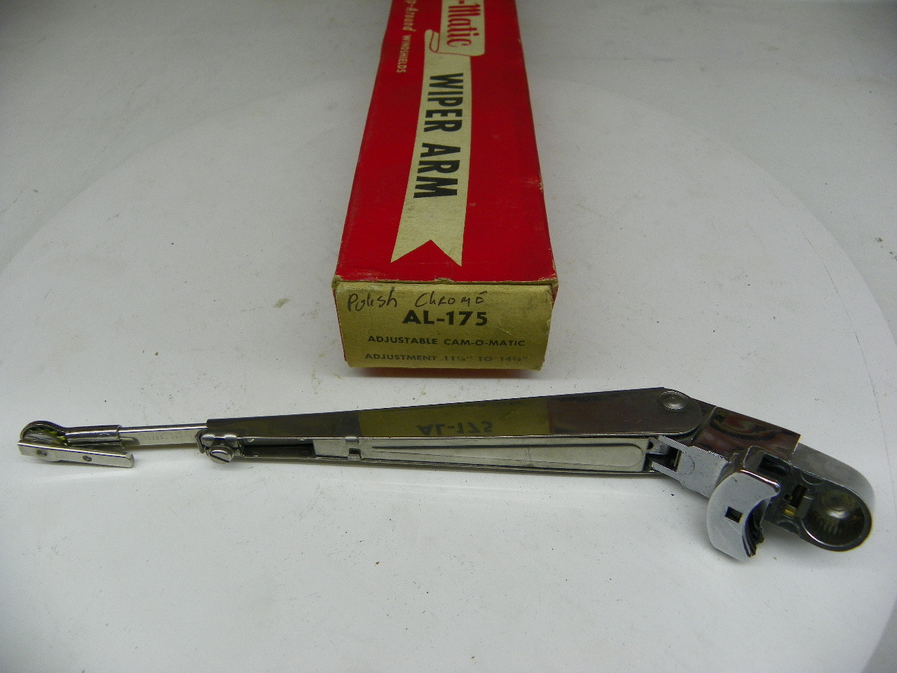 Trico AL-175 Wiper Arm for 1955-1956 Cadillac Buick Adjustable Chrome restoration. - Image 1