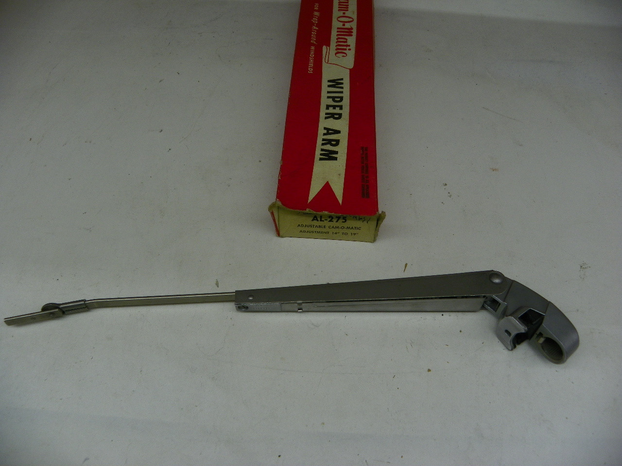 Trico AL-175 Dull Stainless Cam-O-Matic Adjustable Wiper Arm for 1955-1956 Cadillac Buick restoration. - Image 1