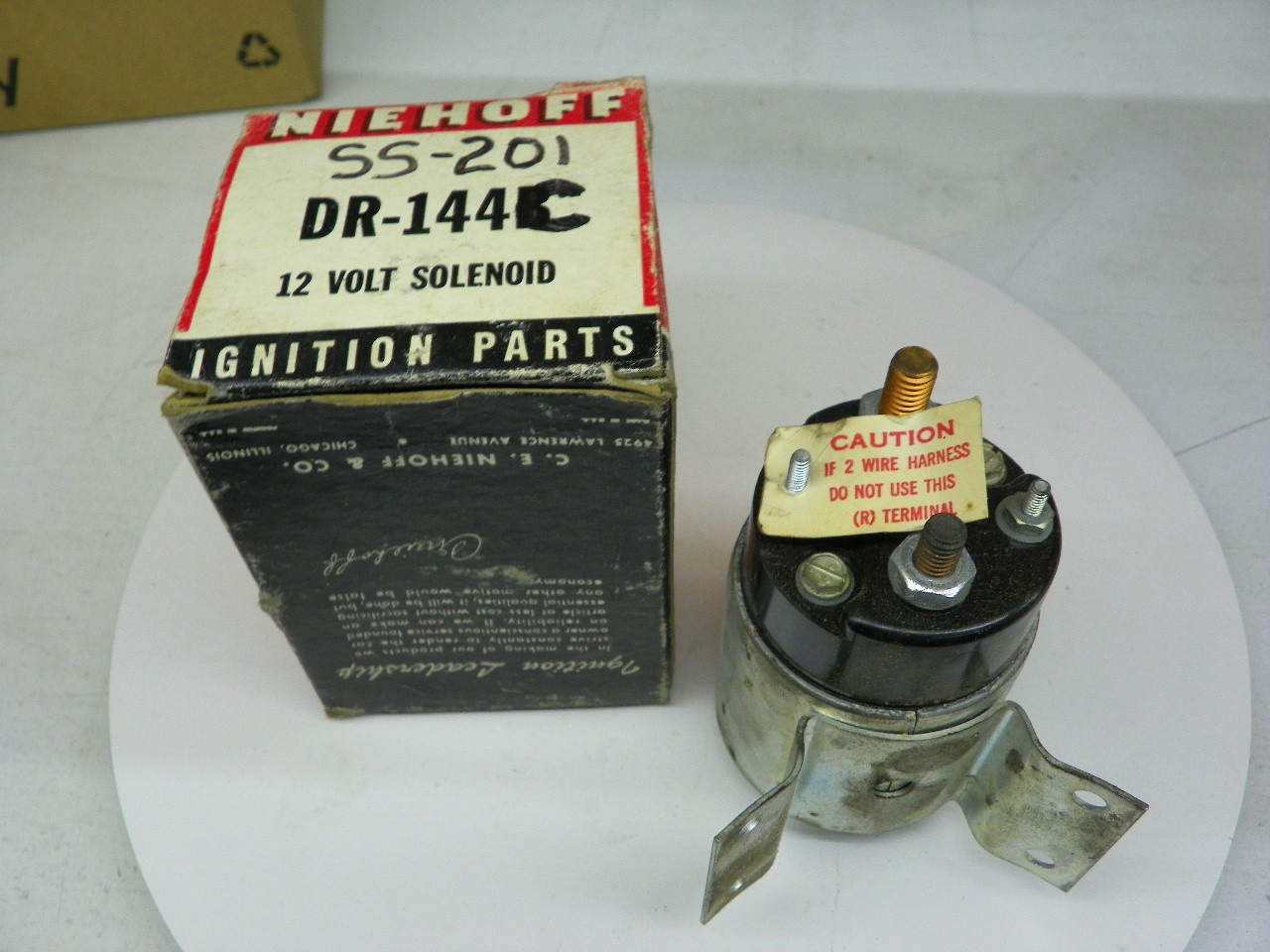 Niehoff SS-201 Starter Solenoid for 1954-1964 Buick Chevrolet Cadillac Oldsmobile Corvette restoration. - Image 1