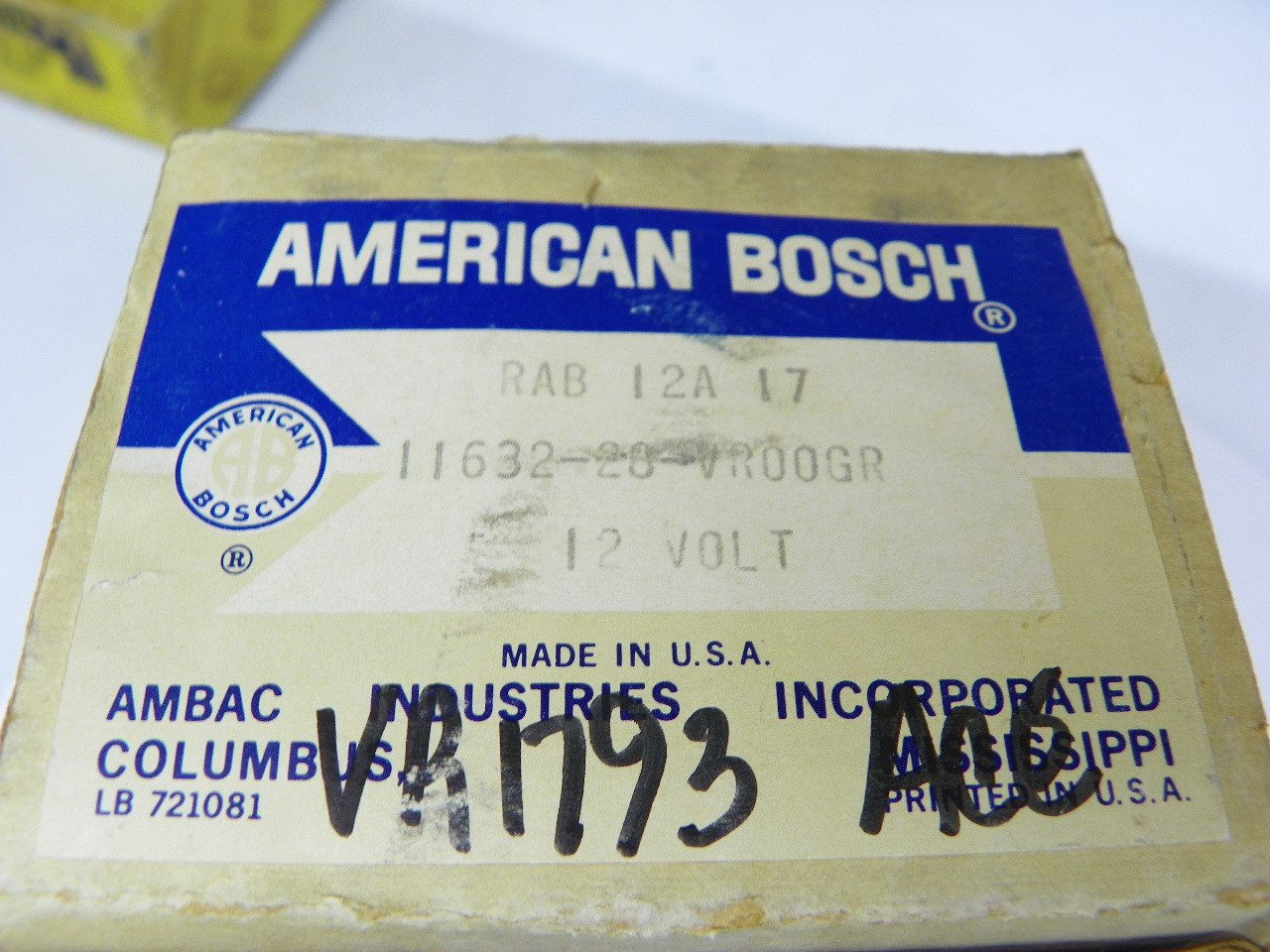 American Bosch 1163228VR00GR Alternator Regulator for vintage restoration. - Image 2