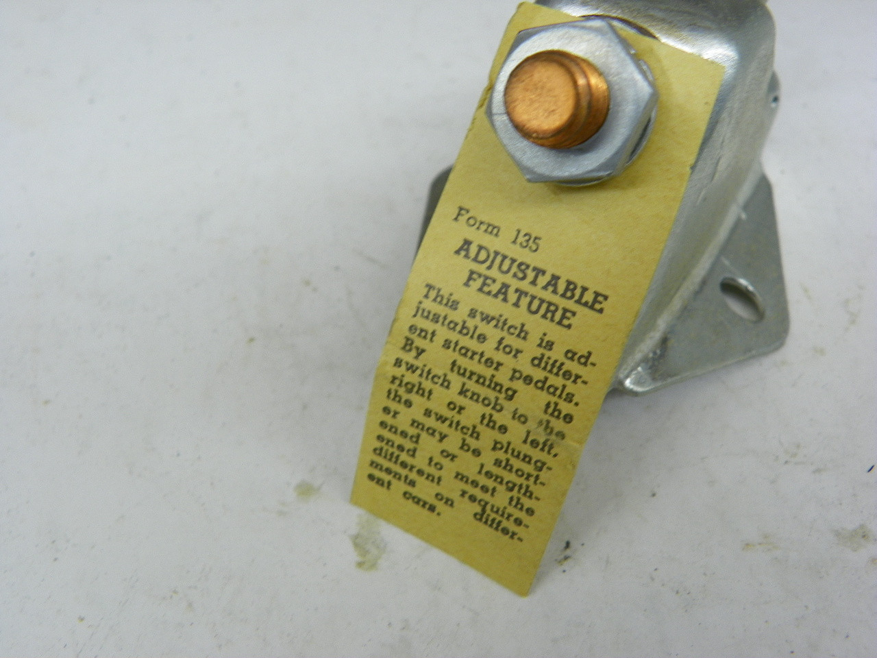 Vulcan SS-37 Starter Switch for 1950-1956 Chrysler Dodge Fargo Truck restoration. - Image 6