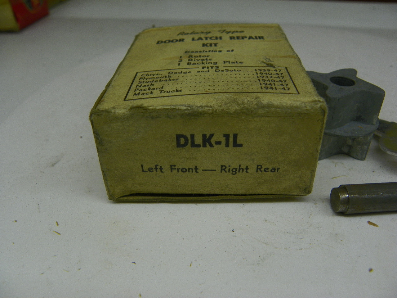 Vintage DLK-1L Rotary Door Latch Repair Kit for 1937-1947 Chrysler Dodge DeSoto Plymouth Studebaker Nash Packard Mack Trucks Left Front Right Rear restoration. - Image 3