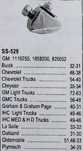 Standard SS-529 Starter Switch for 1929-1972 Buick Chevrolet GMC Chrysler Plymouth IHC restoration. - Image 2