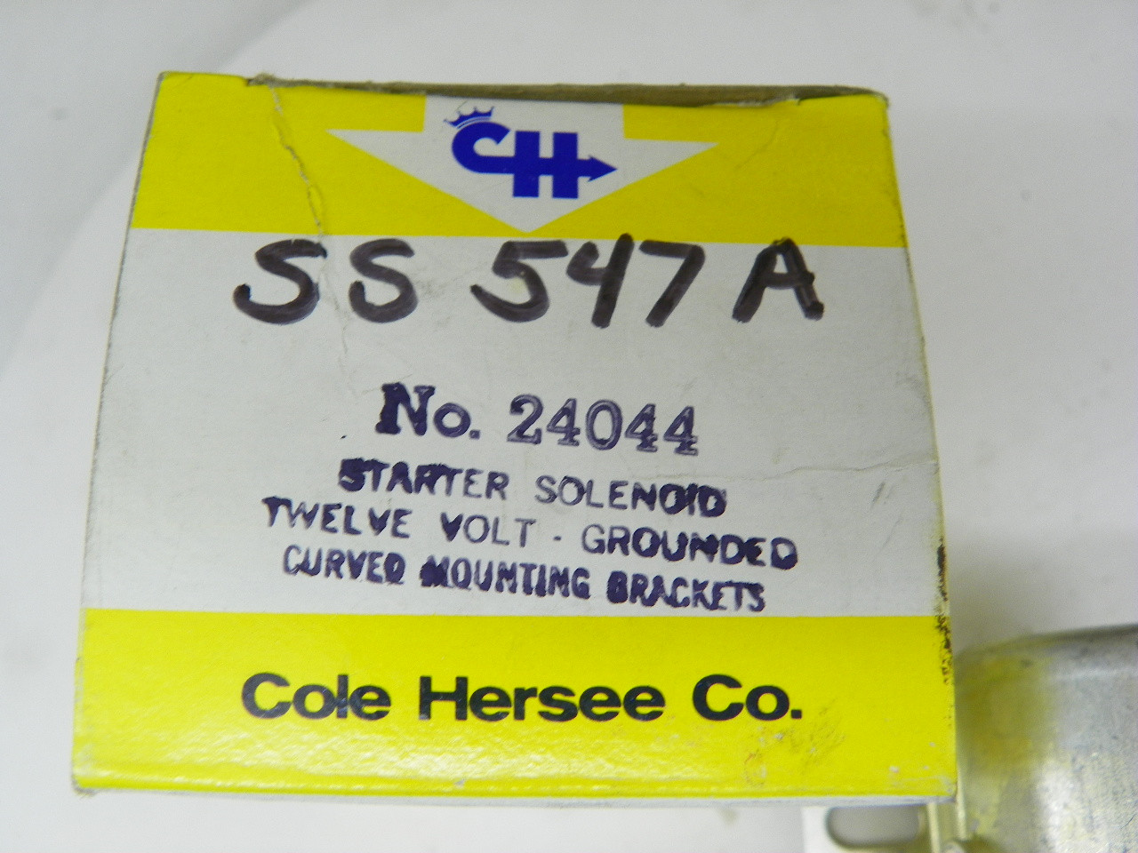 Cole Hersee SS-547A Starter Solenoid for 1950-1973 GMC IHC Jeep trucks 12V grounded restoration. - Image 3