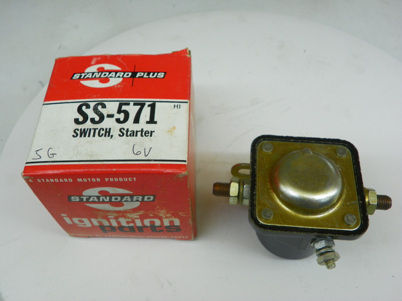 Standard Plus SS-571 Starter Switch 6V for 1946-1955 Ford Hudson Mercury restoration. - Image 1