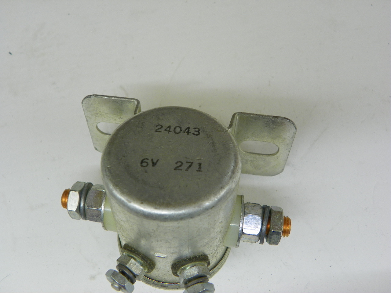 Cole Hersee 24043 Starter Solenoid for 6 Volt grounds through stud restoration. - Image 8