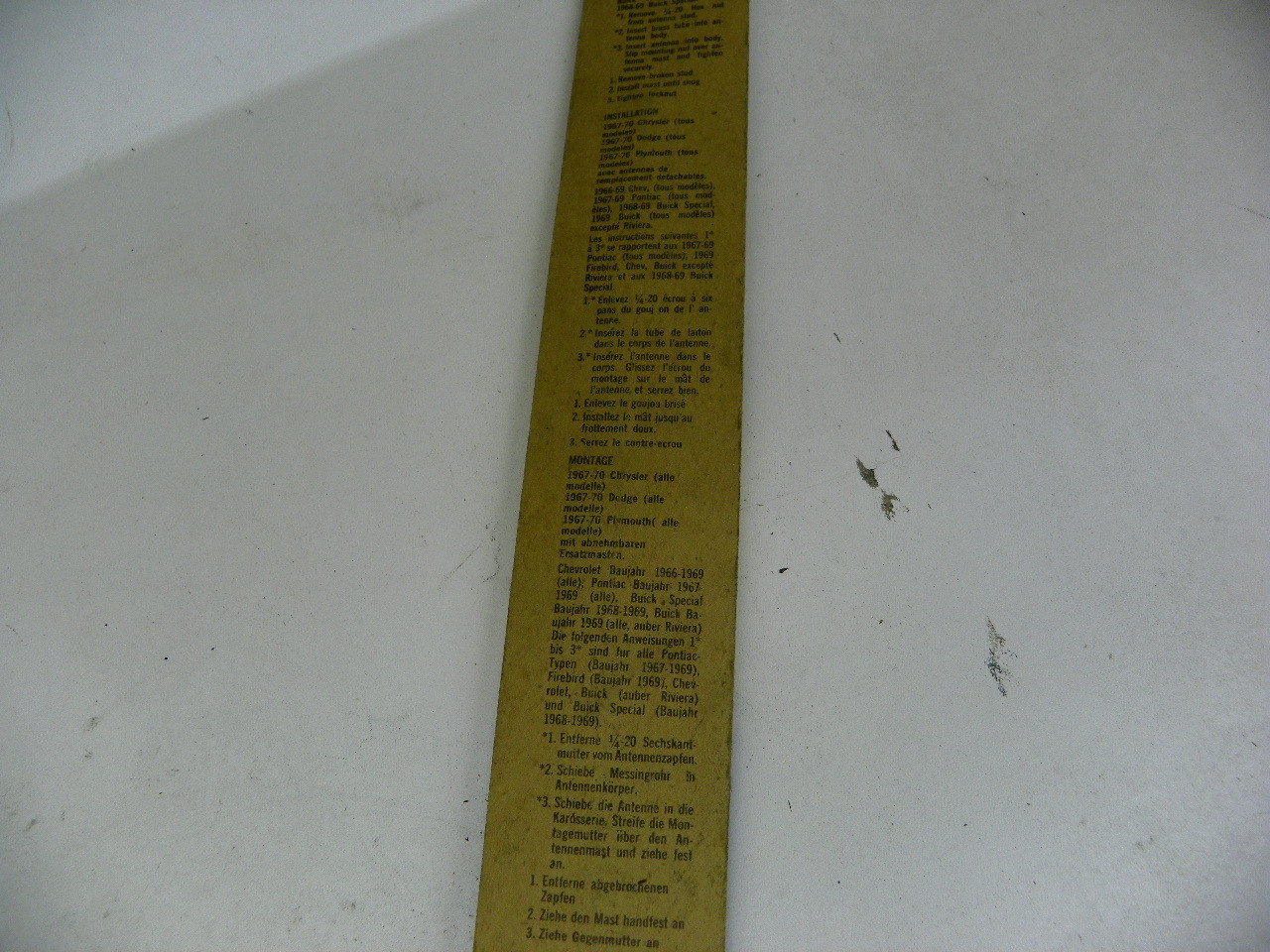 Merlin SP101 Auto Antenna Replacement Mast NORS for vintage auto restoration. - Image 6