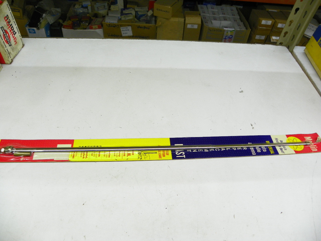 Merlin SP-3901 Auto Radio Antenna Mast NORS replacement part restoration. - Image 1