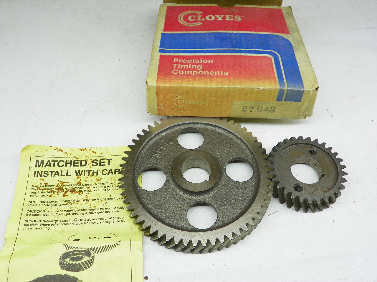 Cloyes 2764S Timing Gear Set for 1965-1982 Ford Truck 240 300 6-Cylinder restoration. - Image 1