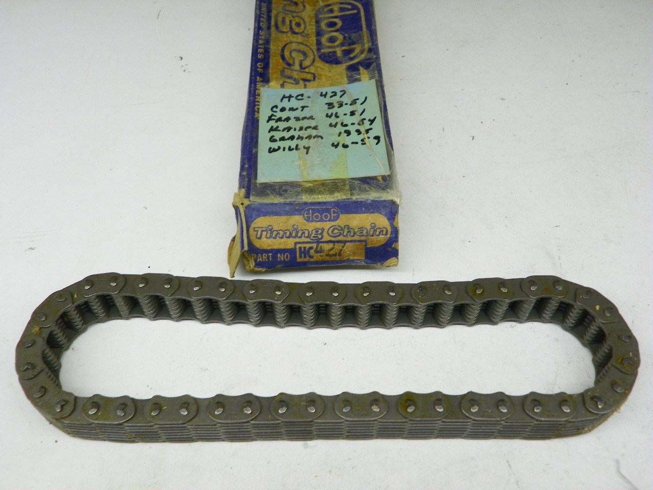 Hoof HC-427 Timing Chain for 1933-1959 Continental Kaiser Frazer Willys 6 Cyl. restoration. - Image 1