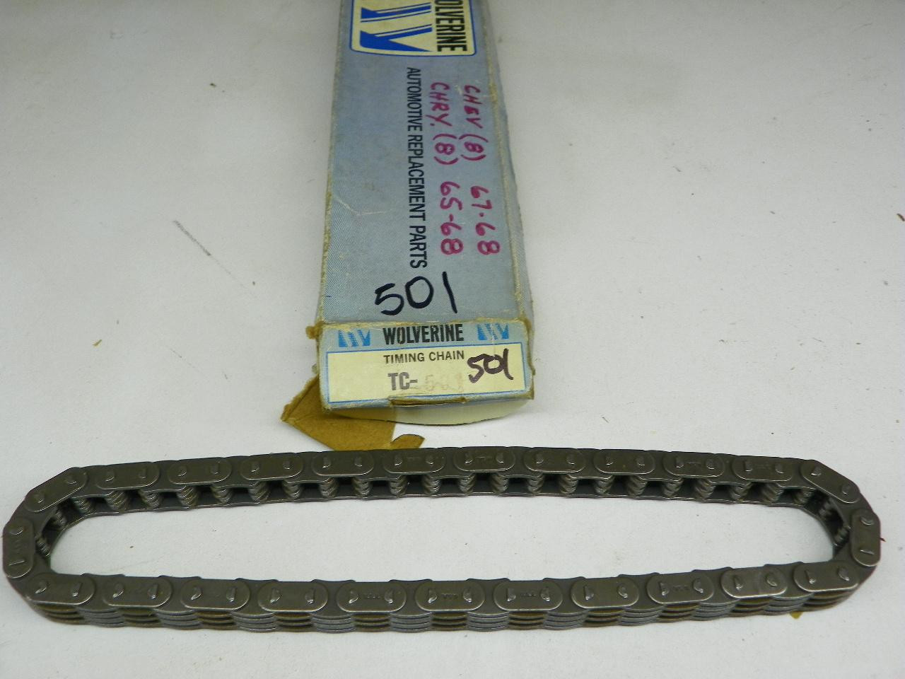 Wolverine TC-501 Timing Chain for 1967-1968 Chevrolet and 1965-1968 Chrysler V8 restoration. - Image 1