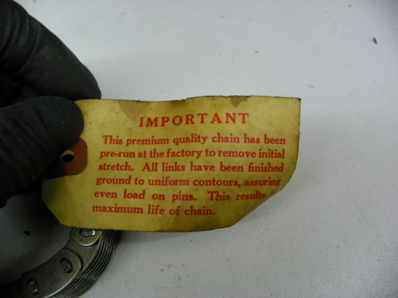 Republic R-480 Timing Chain for 1946-1949 Oldsmobile 66 76 6 Cylinder restoration. - Image 4