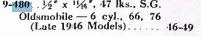 Republic R-480 Timing Chain for 1946-1949 Oldsmobile 66 76 6 Cylinder restoration. - Image 8
