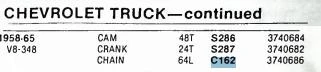 Cloyes C-162 Timing Chain for 1957-1965 Chevrolet GMC Truck V8 348 370 409 restoration. - Image 7