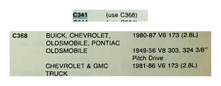 Cloyes 341 Timing Chain for 1949-56 Oldsmobile Buick Chevrolet Pontiac V8 303 324 restoration. - Image 5