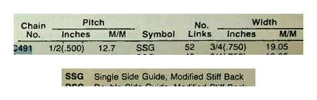 Link-Belt C491 Timing Chain for 1956-1984 Ford Lincoln Mercury Buick Edsel V8 restoration. - Image 7
