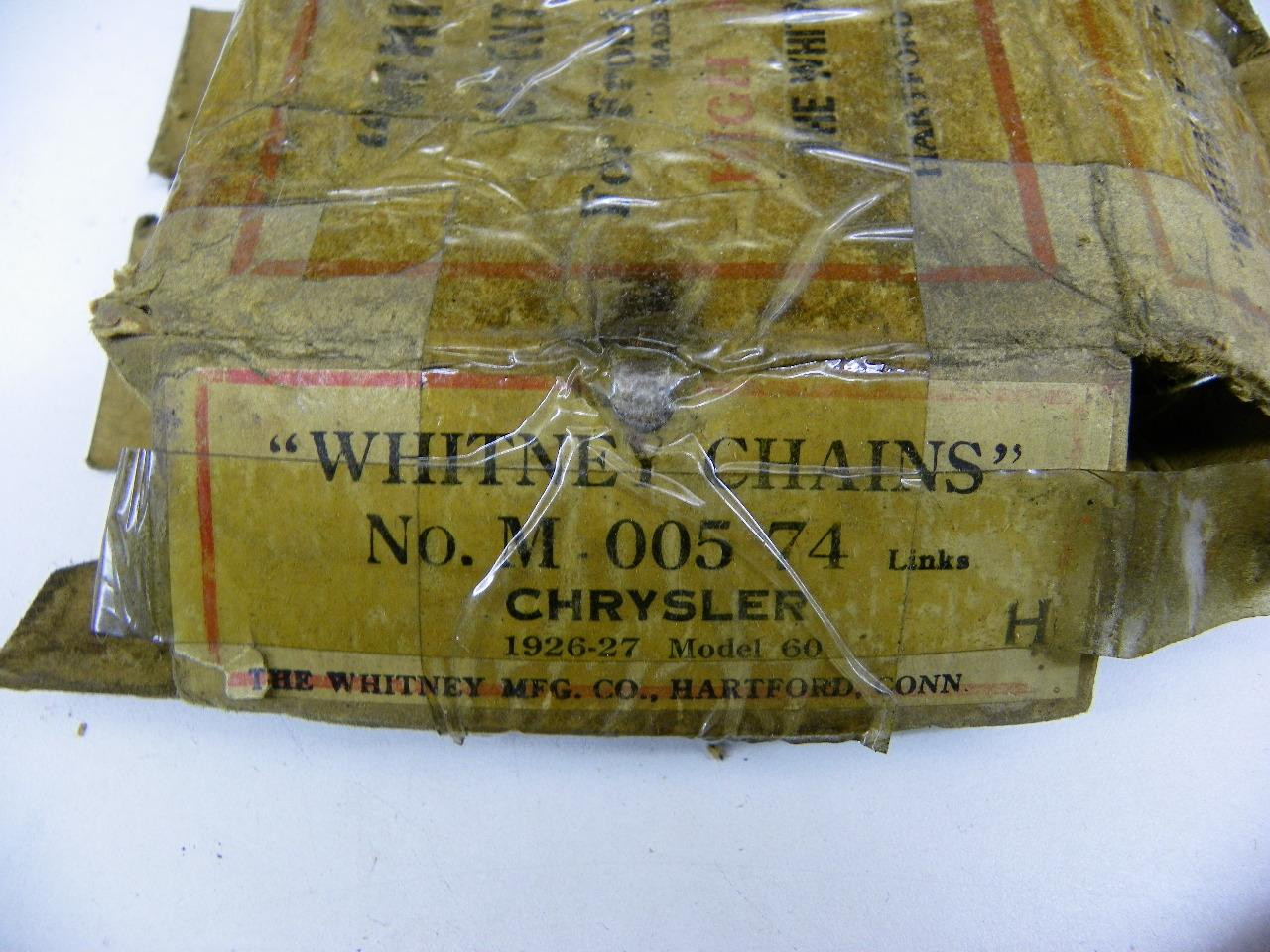 Whitney M-005 Timing Chain with 74 links for 1926-1927 Chrysler Model 60 NOS restoration. - Image 2