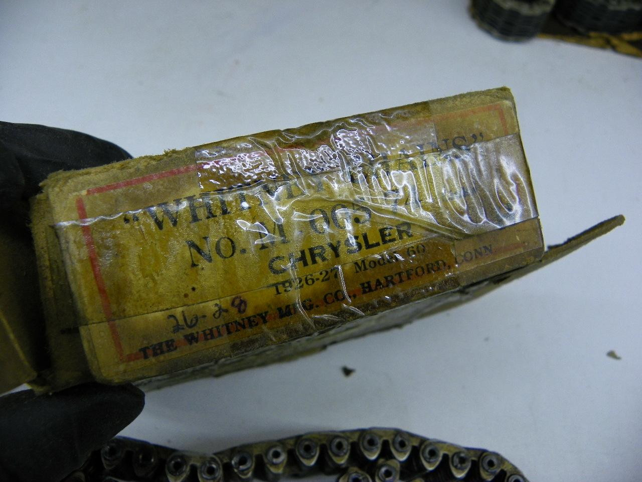 Whitney M-005 Timing Chain with 74 links for 1926-1927 Chrysler Model 60 NOS restoration. - Image 4