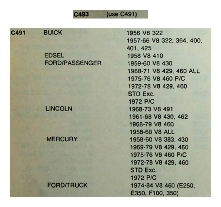 Motorcraft C493 Timing Chain for 1956-1984 Ford Mercury Lincoln Buick Edsel restoration. - Image 5