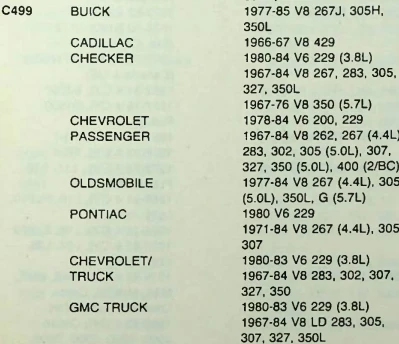 Cloyes C499 Timing Chain for 1966-85 GM V8 262 283 305 307 327 350 restoration. - Image 5