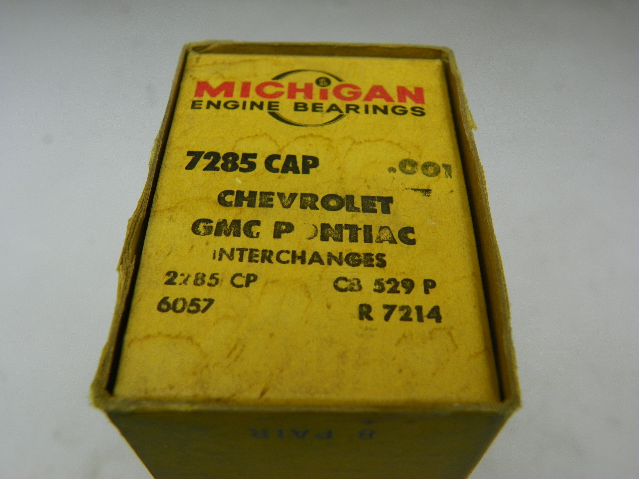 Michigan 7285 CAP .001 Rod Bearings for 1958-1965 Chevrolet GMC Pontiac 348 409 V8 restoration. - Image 2