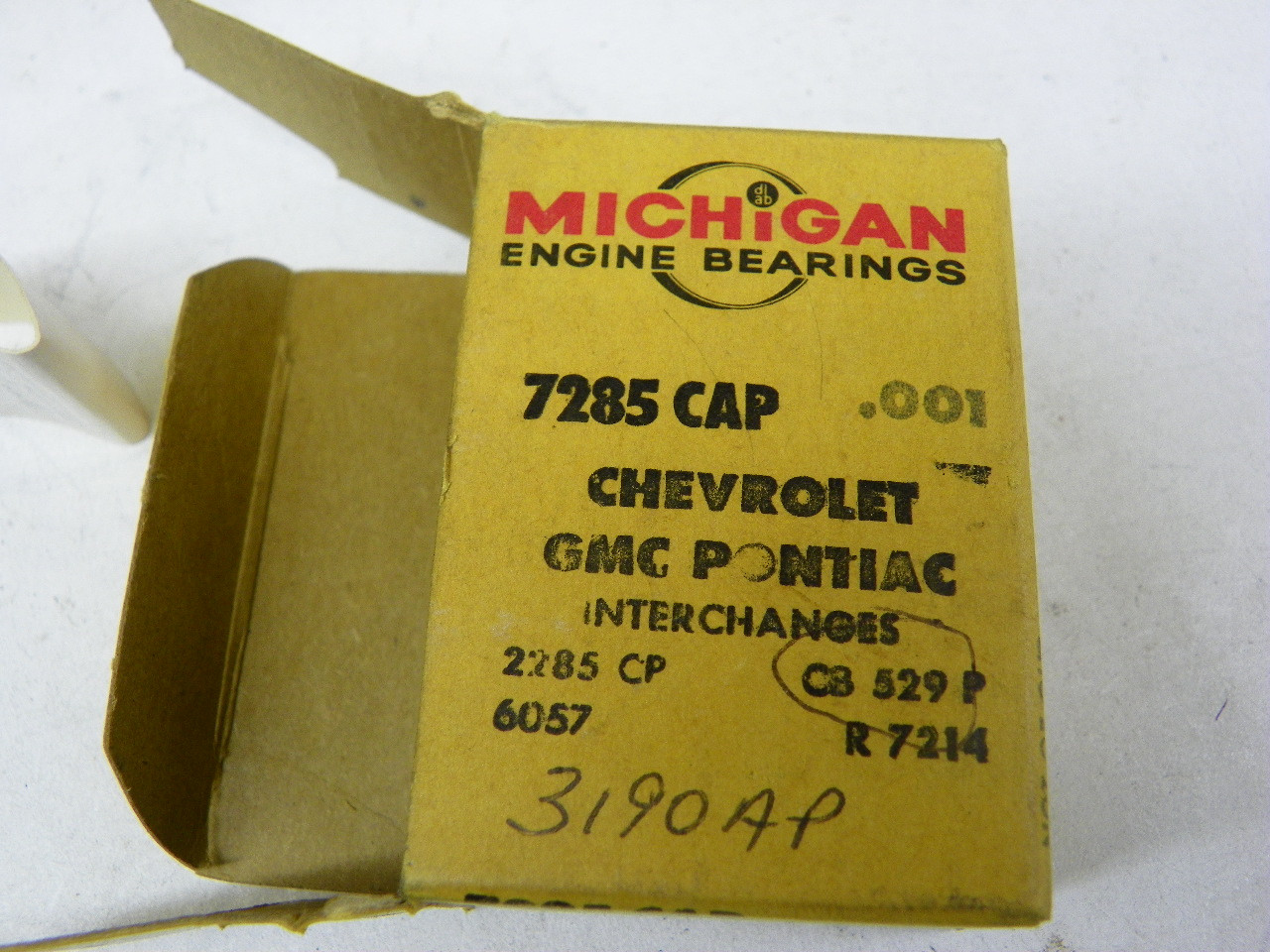 Michigan 7285 CAP .001 Rod Bearings for 1958-1965 Chevrolet GMC Pontiac 348 409 V8 restoration. - Image 5