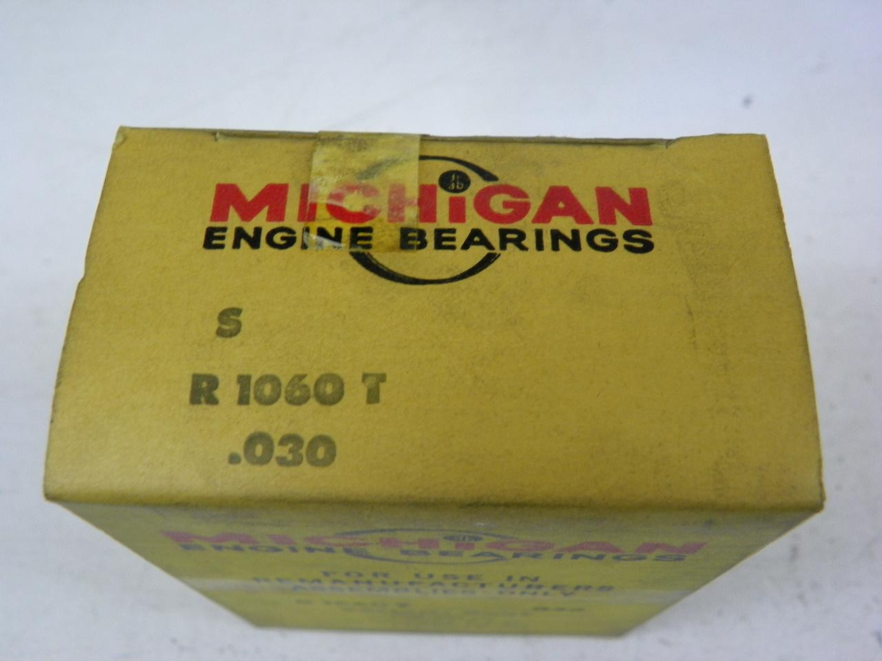 Michigan R 1060 T .030 Partial Crankshaft Main Bearings NORS for Mopar Slant-6 restoration - Image 2
