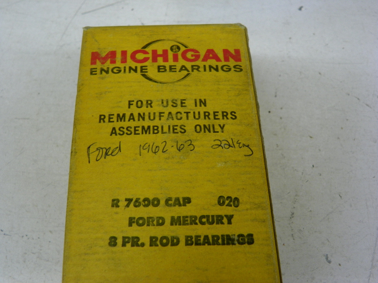 Michigan R7600 CAP .020 Rod Bearings for 1962-1974 Ford Mercury Small Block V8 restoration - Image 3
