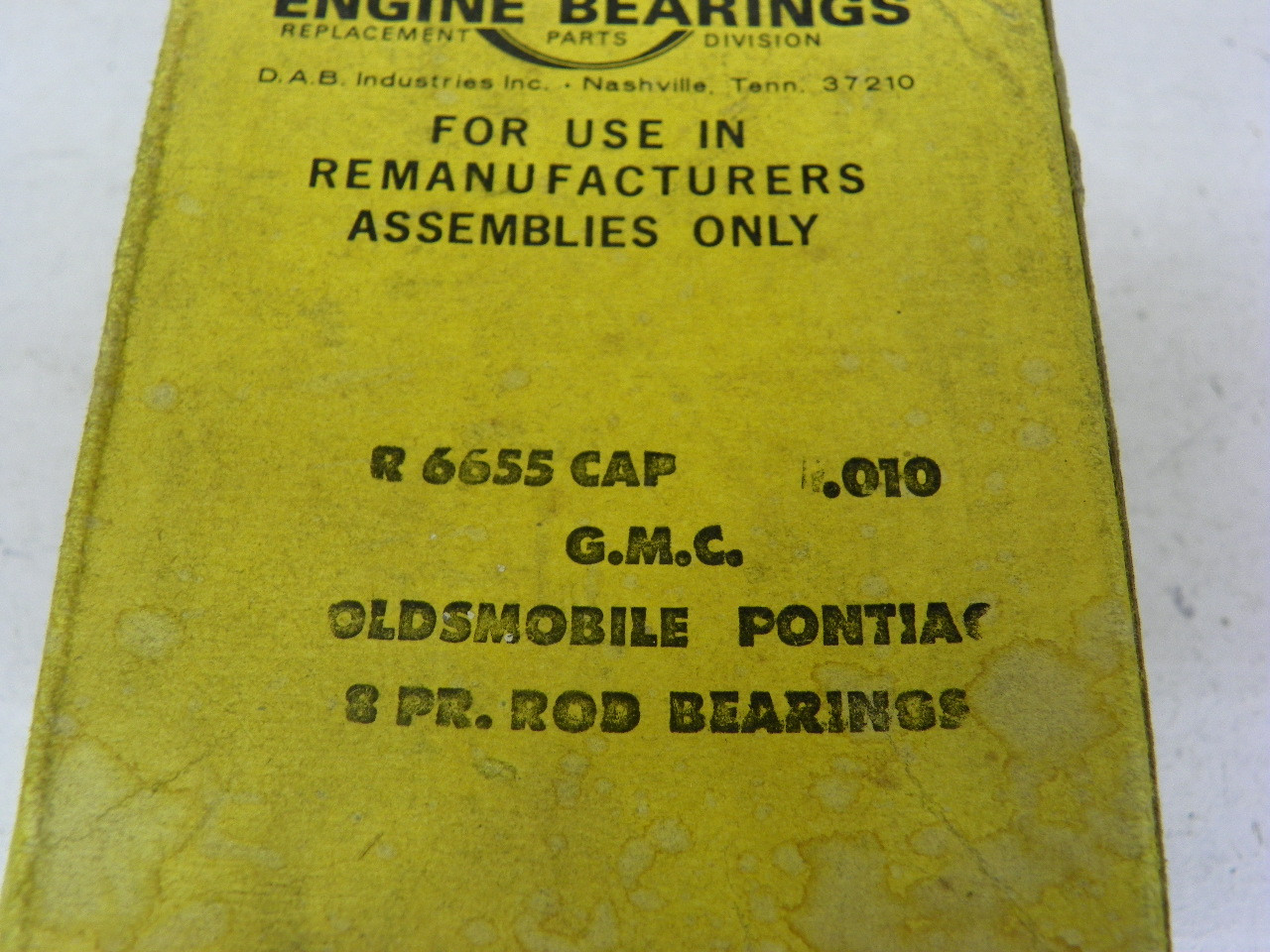 Michigan R6655 CAP .010 Connecting Rod Bearings NORS for 1949-1956 Oldsmobile Pontiac GMC V8 restoration. - Image 3