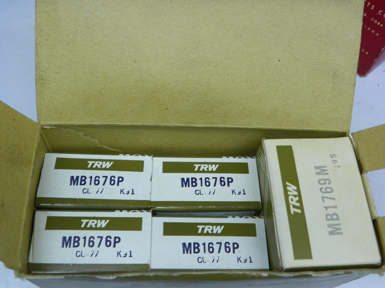 TRW MS1676PA Standard (STD) Crankshaft Main Bearings for 1955-1956 Chevrolet 265 CID V8 restoration - Image 3